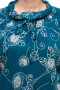 Блуза "Олси" 1710011/3 ОЛСИ (Синий/белый узор)